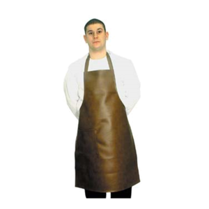 HVA-2638 Heavy Naugahyde Bib Apron 35"L x 26"W Brown