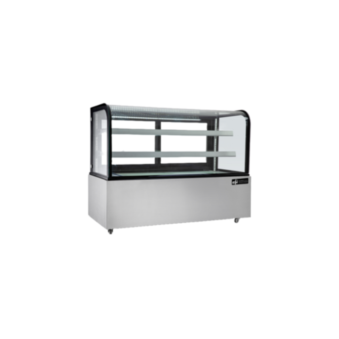 EFI Sales CGCM-7348 72.4-Inch Refrigerated Curved Glass Display Case