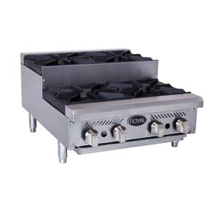 Royal RHP-24-4SU 24" Countertop Step-Up Gas Hotplate