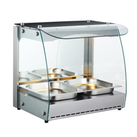 Omcan 43120 22"W 2.33 cu. ft. Countertop Heated Display Case