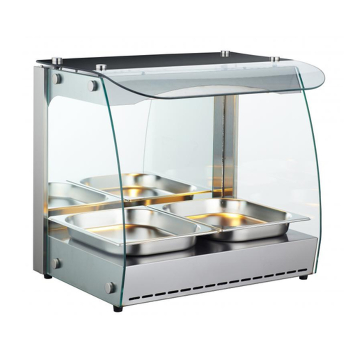 Omcan 43120 22"W 2.33 cu. ft. Countertop Heated Display Case