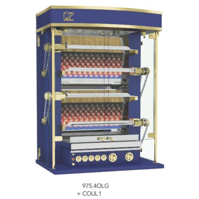 Rotisol 975.4OLG Olympia 38"W Gas Rotisserie Oven 8-12 Chicken Capacity