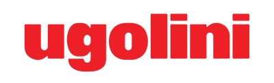 Red 'ugolini' logo on a white background