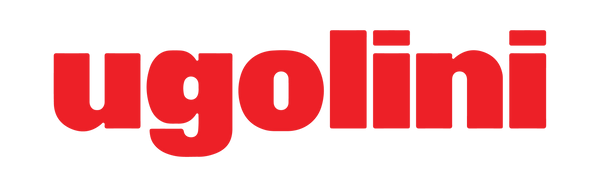 Red 'ugolini' logo on a white background
