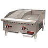 Countertop Gas Griddle Charbroiler With Steel Construction And Dual Cooking Surfaces For Versatile Meal Prep