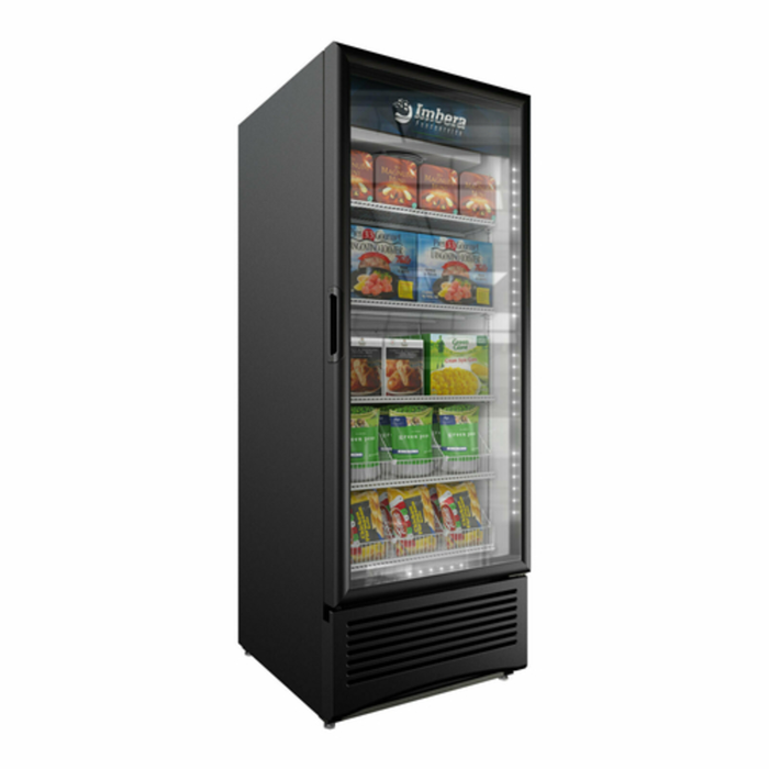 Imbera VFS24 HC BW 29 7/8" One-Section Glass Door Freezer