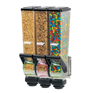 Server 88770 SlimLine™ 10"W Triple 2-Liter Dry Food Dispenser