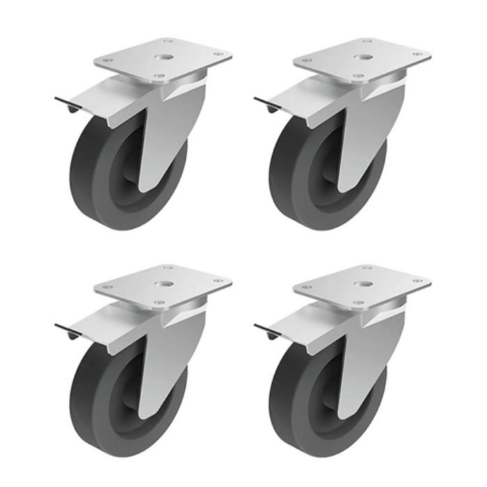 Lainox RTZ85-CK Combi Oven Caster Kit with (2) Brakes