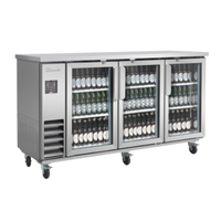 Blueair BLNBB-72SG-HC 73-1/8" Refrigerated Glass Door Back Bar Cooler