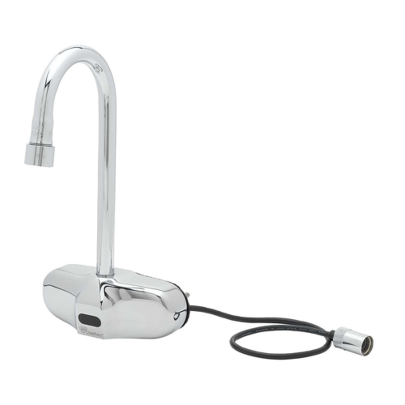 EFI SIF-EC-3105 Electronic Hands-Free Wall Mount Gooseneck Faucet designed for hygiene and convenience.