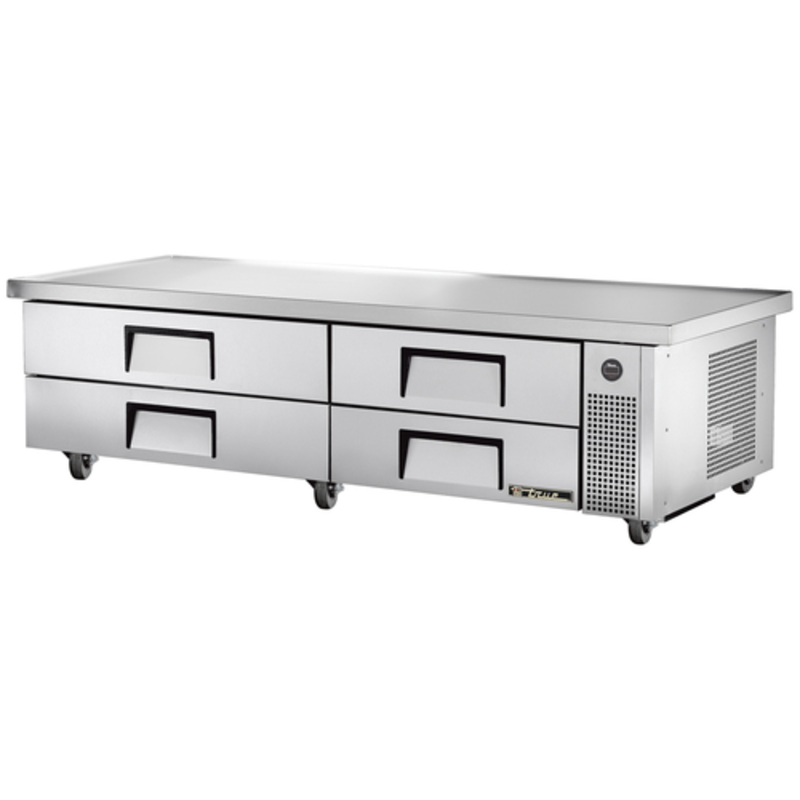 True 86-Inch Four Drawer Refrigerated Chef Base Equipment Stand For Kitchen Efficiency
