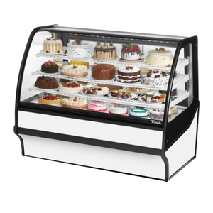 Vitrine réfrigérée de boulangerie à verre courbé, 59-1/4 po, True