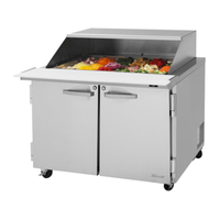 Turbo Air PST-48-18-N-SL 48" Two-Section Mega Top Prep Table