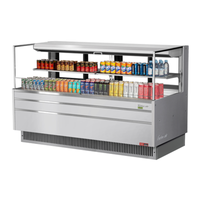 Turbo Air TOM-72L-UFD-S-2S-N 70.75" Open Display Merchandiser