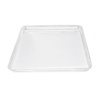 Alt Tag: Omcan 85260 8 x 24-inch Durable Melamine Market Bakery Display Tray rectangular white melamine tray for bakery deli displays
