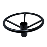 OMCAN 44509 Black Foot Ring-Rest for 3" Bar Height Tables