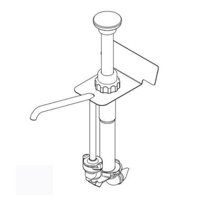 Server Products 85050 Condiment Syrup Pouch Pump, 1 oz. Dispensing