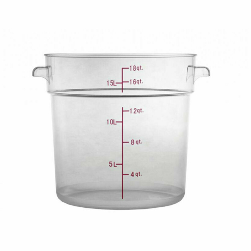 Clear Polycarbonate Food Pan With Measurement Markings For Easy Portion Control
