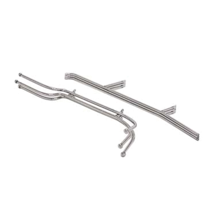 Chrome Plated Folding Wine Bucket Stand Components For Easy Assembly And Use In Hospitality Settings.