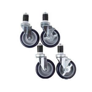 Admiral Craft ES-1 Set of 4 Heavy-Duty 3" Swivel Casters with Brakes