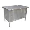 Omcan 60-Inch 304 Stainless Steel Commercial Worktable With Cabinet For Kitchen Organization