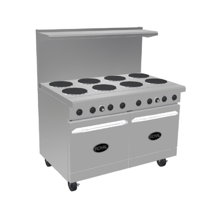 Royal RRE-GT48-126C 48" Electric Range w/ Griddle & Convection Oven