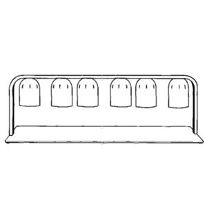 NEMCO 6009-6 60" x 14" Portable Countertop 6-Bulb Heat Lamp