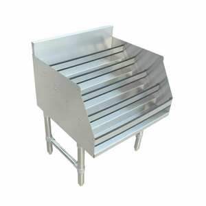 Omcan 43479 24"W Underbar Liquor Display Rack 5-Tiered Storage