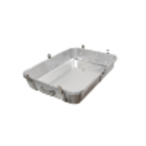 Alt Tag: Omcan 81207 Heavy-Duty Aluminum Roasting Pan 18" x 26" heavy-duty commercial aluminum roasting pan