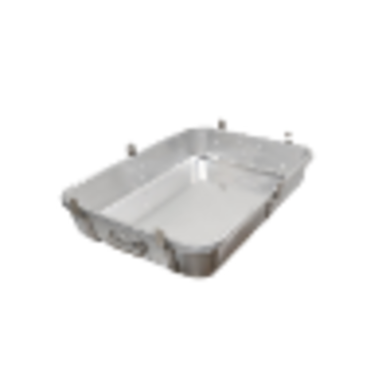 Alt Tag: Omcan 81207 Heavy-Duty Aluminum Roasting Pan 18" x 26" heavy-duty commercial aluminum roasting pan