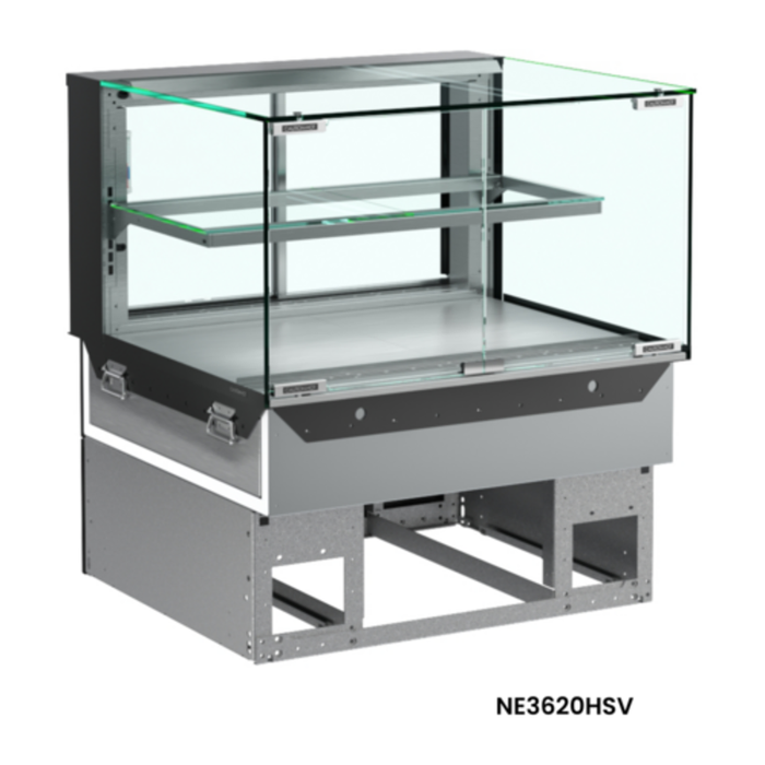 Structural Concepts NE3620HSV 35-3/4"W Reveal Heated Slide In Counter Case