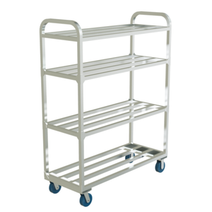 Winholt ALMCS-60-424-CR-HD 60x24 Heavy-Duty Aluminum Tubular Cooler Shelving Unit