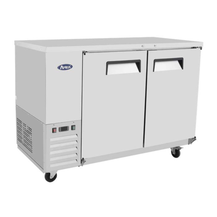 Atosa SBB48GRAUS1 Refroidisseur de bar arrière à deux portes de 122 cm de large et à faible profondeur
