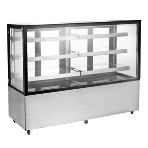 OMCAN 44505 71.8"W Square Glass Refrigerated Display Case