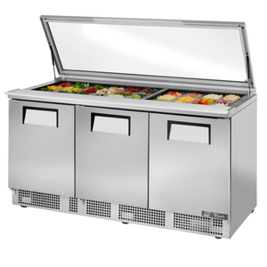 True TFP-72-30M-FGLID 72" Mega Top Sandwich/Salad Prep Table