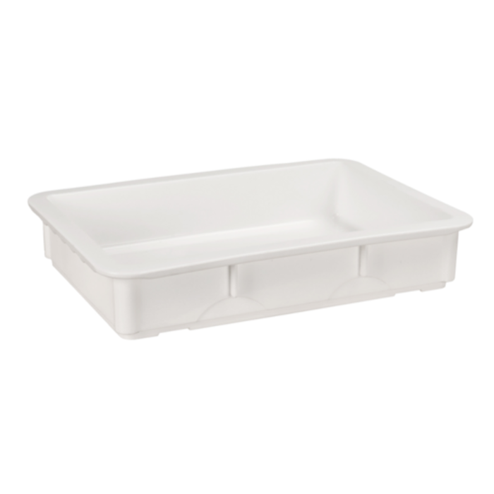 Alt Tag: Omcan 81153 Lid for Stackable Pizza Dough Proofing Boxes 81152 polypropylene dough proofing box lid for bakery dough storage