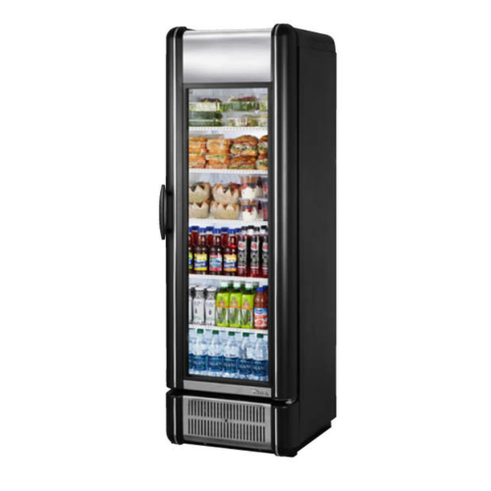 True GDM-15-RTO-HC-LD 24.88" Wide Retro Vintage Glass Door Refrigerator