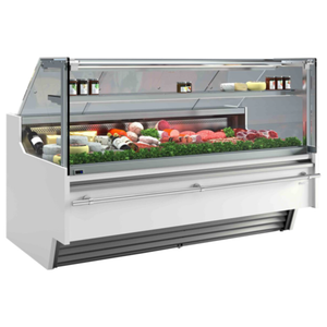 Infrico IDC-VBC18RIUCP 74" Red Meat Deli Display Case 9.28 cu. ft.