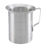 Ensemble de tasses à mesurer en acier inoxydable Omcan 80400 Capacités 1/4, 1/3, 1/2, 1 tasse