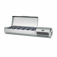 Infrico ICT-VIP17401/3T Vitrine de Comptoir Réfrigérée pour Ingrédients 68-1/4"