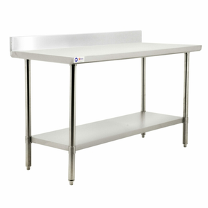 Omcan 44343 30" x 30" Stainless Steel Work Table with Undershelf