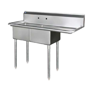 Blueair BS2-18-12/R 57" x 24" Two Compartment Stainless Steel Sink