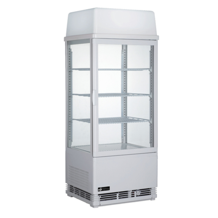 EFI Sales CGSM-1742-W-L 16.9 Inch Refrigerated Merchandiser Display Case