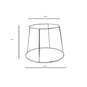 Omcan 80936 9.5" x 7" Chrome-Plated Steel Round Pizza Stand