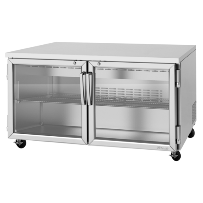 Turbo Air PUR-60-G-N 60-1/4"W Undercounter Refrigerator 17 cu. ft.