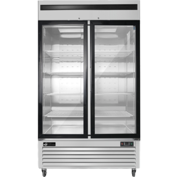 EFI F2-39GDSVC 3-Door Display Freezer With Transparent Doors And Adjustable Shelves For Optimal Product Visibility