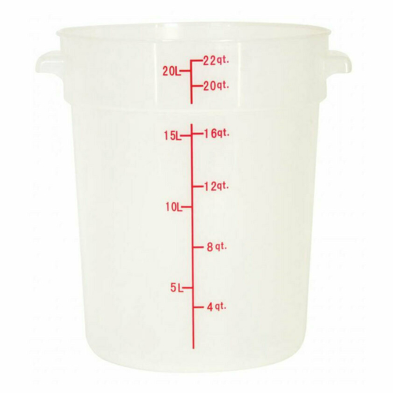 Commercial Clear Food Pan With Measurement Markings For Precise Portion Control And Food Storage