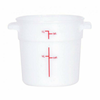 Clear Polycarbonate Food Storage Container with Measurement Markings for Accurate Portioning