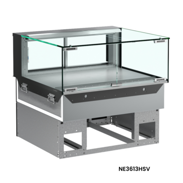 Structural Concepts NE4813HSV 47-3/4"W Reveal Heated Slide-In Display Case