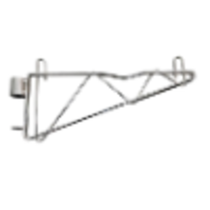 Omcan 48736 Post Mount Commercial Shelving Bracket For Secure Storage In Commercial Kitchens And Pantries